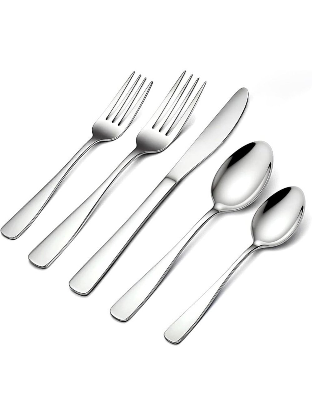 20-Piece Stainless Steel Silverware Set for 4 - Mirror Polished Flatware